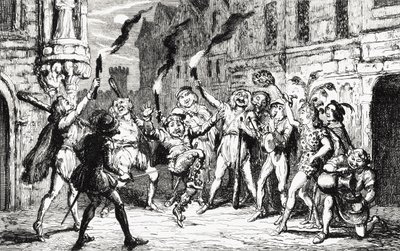 The Revellers, Illustration from 